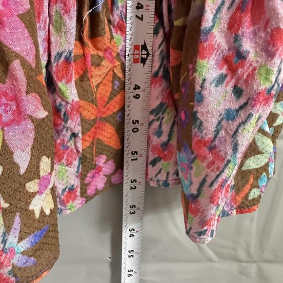 Anthropologie Dress 2P Bhanuni by Jyoti Square Neck Maxi Floral Patchwork Boho - Picture 16 of 16